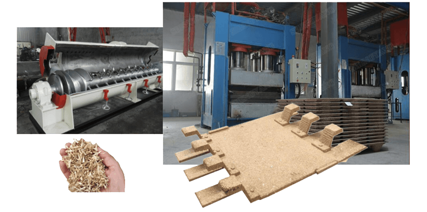 Illustration de panneaux de construction en bois