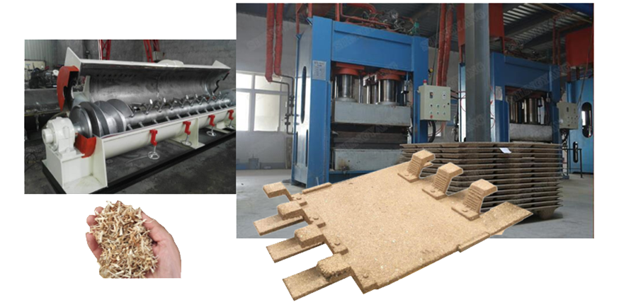 Illustration de panneaux de construction en bois